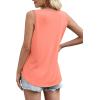 imageWIHOLL Tank Tops for Women Summer Outfits 2025 Square Neck Casual Shirts Blouses2coral