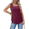 imageWIHOLL Tank Tops for Women Summer Outfits 2025 Square Neck Casual Shirts Blouses2purple