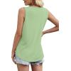 imageWIHOLL Tank Tops for Women Summer Outfits 2025 Square Neck Casual Shirts Blouses3light Green