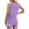 imageWIHOLL Tank Tops for Women Summer Outfits 2025 Square Neck Casual Shirts Blouses3light Purple