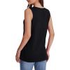 imageWIHOLL Tank Tops for Women Summer V Neck T Shirts Trendy Sleeveless Basic Tee Loose Fit 2025 Fashion0black