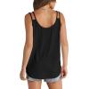 imageWIHOLL Women Tank Top Casual Summer Tops 2024 Fashion Spaghetti Strap Sleeveless V Neck Shirts Sexy CamisolesBlack