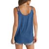 imageWIHOLL Women Tank Top Casual Summer Tops 2024 Fashion Spaghetti Strap Sleeveless V Neck Shirts Sexy CamisolesBlue