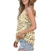 imageWIHOLL Women Tank Top Casual Summer Tops 2024 Fashion Spaghetti Strap Sleeveless V Neck Shirts Sexy CamisolesKhaki Leopard