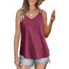 imageWIHOLL Women Tank Top Casual Summer Tops 2024 Fashion Spaghetti Strap Sleeveless V Neck Shirts Sexy CamisolesPurple