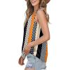 imageWIHOLL Women Tank Top Casual Summer Tops 2024 Fashion Spaghetti Strap Sleeveless V Neck Shirts Sexy CamisolesStriped Polka Dots