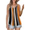 imageWIHOLL Women Tank Top Casual Summer Tops 2024 Fashion Spaghetti Strap Sleeveless V Neck Shirts Sexy CamisolesStriped Polka Dots