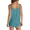 imageWIHOLL Women Tank Top Casual Summer Tops 2024 Fashion Spaghetti Strap Sleeveless V Neck Shirts Sexy CamisolesTeal