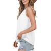 imageWIHOLL Women Tank Top Casual Summer Tops 2024 Fashion Spaghetti Strap Sleeveless V Neck Shirts Sexy CamisolesWhite
