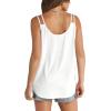 imageWIHOLL Women Tank Top Casual Summer Tops 2024 Fashion Spaghetti Strap Sleeveless V Neck Shirts Sexy CamisolesWhite