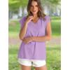 imageWIHOLL Womens Cap Sleeve Tops Summer V Neck Tank Basic Tee Shirts 2025 Fashion Casual Loose FitK  Purple