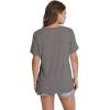 imageWIHOLL Womens Tops Short Sleeve V Neck Tshirts with Mock Up Pocket Fahion Summer Clothes Loose FitGrey