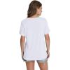 imageWIHOLL Womens Tops Short Sleeve V Neck Tshirts with Mock Up Pocket Fahion Summer Clothes Loose FitWhite