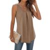 imageWIHOLL Tank Tops for Women Loose Fit Summer Tops V Neck Sleeveless Tanks Trendy3chocolate