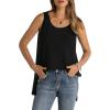 imageWIHOLL Loose Fit Tank Tops for Women Scoop Neck Summer Side Split Sleeveless Shirts 2025 FashionAblack