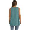 imageWIHOLL Loose Fit Tank Tops for Women Scoop Neck Summer Side Split Sleeveless Shirts 2025 FashionC0 Pine Green