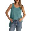 imageWIHOLL Loose Fit Tank Tops for Women Scoop Neck Summer Side Split Sleeveless Shirts 2025 FashionC0 Pine Green