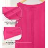 imageWIHOLL Loose Fit Tank Tops for Women Scoop Neck Summer Side Split Sleeveless Shirts 2025 FashionChot Pink