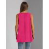 imageWIHOLL Loose Fit Tank Tops for Women Scoop Neck Summer Side Split Sleeveless Shirts 2025 FashionChot Pink