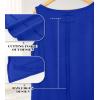 imageWIHOLL Loose Fit Tank Tops for Women Scoop Neck Summer Side Split Sleeveless Shirts 2025 FashionDblue