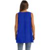 imageWIHOLL Loose Fit Tank Tops for Women Scoop Neck Summer Side Split Sleeveless Shirts 2025 FashionDblue