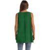 imageWIHOLL Loose Fit Tank Tops for Women Scoop Neck Summer Side Split Sleeveless Shirts 2025 FashionDgreen