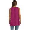 imageWIHOLL Loose Fit Tank Tops for Women Scoop Neck Summer Side Split Sleeveless Shirts 2025 FashionDgrey Purple