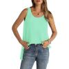 imageWIHOLL Loose Fit Tank Tops for Women Scoop Neck Summer Side Split Sleeveless Shirts 2025 FashionDlight Green