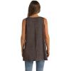 imageWIHOLL Loose Fit Tank Tops for Women Scoop Neck Summer Side Split Sleeveless Shirts 2025 FashionFbrown