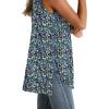 imageWIHOLL Loose Fit Tank Tops for Women Scoop Neck Summer Side Split Sleeveless Shirts 2025 FashionGblue Print