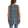imageWIHOLL Loose Fit Tank Tops for Women Scoop Neck Summer Side Split Sleeveless Shirts 2025 FashionGblue Print
