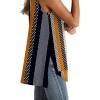 imageWIHOLL Loose Fit Tank Tops for Women Scoop Neck Summer Side Split Sleeveless Shirts 2025 FashionGstripe Print