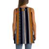 imageWIHOLL Loose Fit Tank Tops for Women Scoop Neck Summer Side Split Sleeveless Shirts 2025 FashionGstripe Print