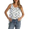 imageWIHOLL Loose Fit Tank Tops for Women Scoop Neck Summer Side Split Sleeveless Shirts 2025 FashionGwhite Print