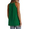 imageWIHOLL Summer Halter Neck Tank Tops for Women Pleated Loose Fit Sleeveless Tops FlowyBgreen