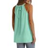 imageWIHOLL Summer Halter Neck Tank Tops for Women Pleated Loose Fit Sleeveless Tops FlowyBlake Green