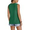 imageWIHOLL Tank Top for Women Summer Outfits V Neck T Shirts Trendy Eyelet Sleeveless Basic Beach Vacation ClothesDark Green