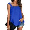 imageWIHOLL Tank Tops for Women Square Neck Loose Fit Sleeveless Tops Cute Summer