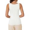 imageWIHOLL Womens Ribbed Tank Tops 2025 Summer Scoop Neck Slim Fitted Tops Casual Basic Knit Sleeveless ShirtsBwhite