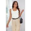 imageWIHOLL Womens Ribbed Tank Tops 2025 Summer Scoop Neck Slim Fitted Tops Casual Basic Knit Sleeveless ShirtsBwhite