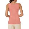 imageWIHOLL Womens Ribbed Tank Tops 2025 Summer Scoop Neck Slim Fitted Tops Casual Basic Knit Sleeveless ShirtsCoral Pink