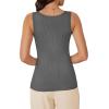 imageWIHOLL Womens Ribbed Tank Tops 2025 Summer Scoop Neck Slim Fitted Tops Casual Basic Knit Sleeveless ShirtsDgrey