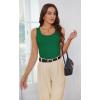imageWIHOLL Womens Ribbed Tank Tops 2025 Summer Scoop Neck Slim Fitted Tops Casual Basic Knit Sleeveless ShirtsGreen