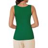 imageWIHOLL Womens Ribbed Tank Tops 2025 Summer Scoop Neck Slim Fitted Tops Casual Basic Knit Sleeveless ShirtsGreen