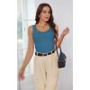 imageWIHOLL Womens Ribbed Tank Tops 2025 Summer Scoop Neck Slim Fitted Tops Casual Basic Knit Sleeveless ShirtsSmoky Blue