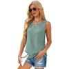 imageWIHOLL Womens Tank Tops Loose Fit Casual Sleeveless Tops Keyhole Neck Trendy Summer Tops Flowy Clothes Outfits 20252sage Green