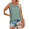 imageWIHOLL Womens Tank Tops Loose Fit Casual Sleeveless Tops Keyhole Neck Trendy Summer Tops Flowy Clothes Outfits 20252sage Green