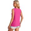 imageWIHOLL Womens Tank Tops Loose Fit Casual Sleeveless Tops Keyhole Neck Trendy Summer Tops Flowy Clothes Outfits 2025Hot Pink