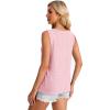 imageWIHOLL Womens Tank Tops Loose Fit Casual Sleeveless Tops Keyhole Neck Trendy Summer Tops Flowy Clothes Outfits 2025Light Pink