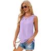 imageWIHOLL Womens Tank Tops Loose Fit Casual Sleeveless Tops Keyhole Neck Trendy Summer Tops Flowy Clothes Outfits 2025Lilac
